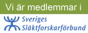 Vi är medlemmar i Sveriges Släktforskarförbund
